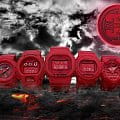 Casio Casio G-Shock GA-735C-4A, g-shock япония мужские часы на браслете пластик боковой вид