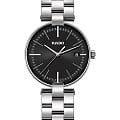Rado Rado Coupole R22852163  R22852163 кварцевые мужские часы  черный циферблат, браслет нержавеющая сталь — вид спереди