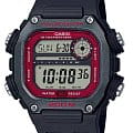 Casio Casio Collection DW-291H-5B  DW-291H-1B кварцевые мужские часы красный циферблат, браслет пластик — вид спереди