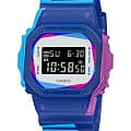 Casio Casio G-Shock DWE-5600PR-2DR (DWE-5600PR-2)  DWE-5600PR-2DR электронные мужские часы  циферблат, браслет пластик — вид спереди