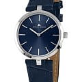 Jacques Lemans Jacques Lemans 1-2024C  1-2024C кварцевые женские часы синий циферблат, браслет кожаный — вид спереди