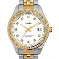 Timex Timex Waterbury TW2U53900  TW2U53900 кварцевые женские часы белый циферблат, браслет нержавеющая сталь с pvd-покрытием — вид спереди