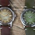 Seiko Seiko Presage SRPF41J1 механические мужские часы часы, крупный план зеленый циферблат