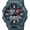 Casio Casio GA-010-2A  GA-010-2A кварцевые мужские часы черный циферблат, браслет пластик — вид спереди