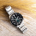 Casio Casio Edifice EFR-573DB-1AVUDF (EFR-573DB-1A) япония наручные мужские часы заводная головка с логотипом Casio