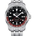 Certina Certina DS Action C032.429.11.051.00 DS Action C0324291105100 механические мужские часы черный циферблат, браслет нержавеющая сталь — вид спереди