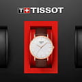 Tissot Tissot Everytime Large T109.610.36.031.00, t-classic швейцария мужские часы на браслете кожаный боковой вид