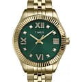 Timex Timex Waterbury Legacy TW2V45500  TW2V45500 кварцевые женские часы  зеленый циферблат, браслет нержавеющая сталь с pvd-покрытием — вид спереди