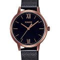 Casio Casio Collection LTP-E157MRB-1B Retro LTP-E157MRB-1B кварцевые женские часы черный циферблат, браслет сталь с ip покрытием — вид спереди