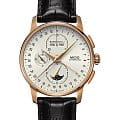 Mido Mido Baroncelli M8607.3.M1.42  M86073M142 механические мужские часы белый циферблат, браслет кожаный — вид спереди