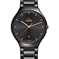Rado Rado True Thinline Automatic R27113172 Automatic R27113172 механические мужские часы черный циферблат, браслет высокотехнологичная плазменная керамика — вид спереди