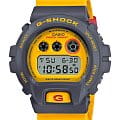 Casio Casio G-Shock DW-6900Y-9DR (DW-6900Y-9)  DW-6900Y-9 электронные мужские часы желтый циферблат, браслет пластик — вид спереди