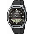 Casio Casio Illuminator AW-81-1A1  AW-81-1A1 кварцевые мужские часы черный циферблат, браслет пластик — вид спереди