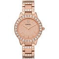 Fossil Fossil Carlie  ES3020  ES3020 кварцевые женские часы  розовый циферблат, браслет  — вид спереди