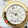Fossil Fossil Stella  ES5107 кварцевые женские часы часы, крупный план белый циферблат