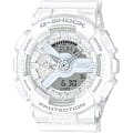 Casio Casio G-Shock GMA-S110CM-7A1  GMA-S110CM-7A1 электронные женские часы  белый циферблат, браслет пластик — вид спереди