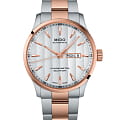 Mido Mido Multifort Chronometer 1 M038.431.22.031.00  M0384312203100 механические мужские часы белый циферблат, браслет нержавеющая сталь — вид спереди