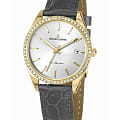 Jacques Lemans Jacques Lemans La Passion 1-2085C  1-2085C кварцевые женские часы  черный циферблат, браслет кожаный — вид спереди
