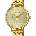 Casio Casio Sheen SHE-4541G-9AUDF  SHE-4541G-9AUDF кварцевые женские часы  золотой циферблат, браслет нержавеющая сталь — вид спереди