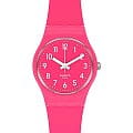 Swatch Swatch Lady LR123C  LR123C кварцевые женские часы  розовый циферблат, браслет силикон — вид спереди