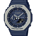 Casio Casio G-Shock GA-2110ET-2A GA GA-2110ET-2A электронные мужские часы  синий циферблат, браслет пластик — вид спереди