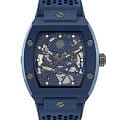 Philipp Plein Philipp Plein The Skeleton Ecoceramic PWVBA0323  PWVBA0323 механические мужские часы синий циферблат, браслет силикон — вид спереди