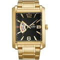 Orient Orient FNAB001B (FFNAB001B)  FFNAB001B механические мужские часы  черный циферблат, браслет  — вид спереди
