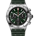 Breitling Breitling Chronomat B01 42 AB0134101L2S1  AB0134101L2S1 механические мужские часы зеленый циферблат, браслет каучук — вид спереди