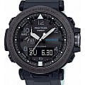 Casio Casio Pro Trek PRG-650Y-1E PRG PRG-650Y-1E кварцевые мужские часы черный циферблат, браслет пластик — вид спереди