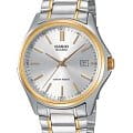 Casio Casio MTP-1183G-7A  MTP-1183G-7A кварцевые мужские часы серебристый циферблат, браслет нержавеющая сталь с ip-покрытием — вид спереди