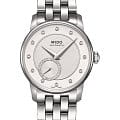 Mido Mido Baroncelli II Lady M007.228.11.036.00  M0072281103600 механические женские часы белый циферблат, браслет нержавеющая сталь — вид спереди
