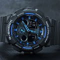 Casio GA-100-1A2 наручные мужские часы застежка крупным планом