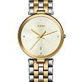 Rado Rado Florence R48868723  R48868723 кварцевые мужские часы шампань циферблат, браслет нержавеющая сталь с pvd-покрытием — вид спереди