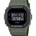 Casio Casio G-Shock DW-5610UU-3 DW-5600 DW-5610UU-3 электронные мужские часы черный циферблат, браслет пластик — вид спереди