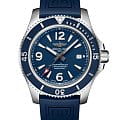 Breitling Breitling Superocean Automatic 44 A17367D81C1S1  A17367D81C1S1 механические мужские часы синий циферблат, браслет каучук — вид спереди