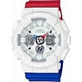 Casio Casio G-Shock GA-120TRM-7A GA GA-120TRM-7A электронные мужские часы белый циферблат, браслет пластик — вид спереди