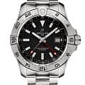 Breitling Breitling Avenger Automatic GMT 44 A32320101B1A1  A32320101B1A1 механические мужские часы черный циферблат, браслет нержавеющая сталь — вид спереди