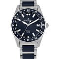 Jacques Lemans Jacques Lemans High Tech Ceramic 42-12B  42-12B кварцевые женские часы синий циферблат, браслет сталь + керамические вставки — вид спереди