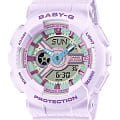 Casio Casio Baby-G BA-110XPM-6A  BA-110XPM-6A кварцевые женские часы  циферблат, браслет пластик — вид спереди