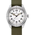 Hamilton Hamilton Khaki Field Expedition Auto H70315910  H70315910 механические мужские часы  белый циферблат, браслет тканевый — вид спереди