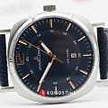 Jacques Lemans Jacques Lemans 1-1943C,  австрия мужские часы на браслете кожаный боковой вид