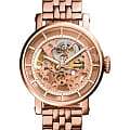 Fossil Fossil Original Boyfriend Automatic ME3065  ME3065 механические женские часы золотой циферблат, браслет нержавеющая сталь — вид спереди