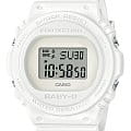 Casio Casio Baby-G BGD-570-7DR (BGD-570-7)  BGD-570-7 электронные женские часы белый циферблат, браслет пластик — вид спереди