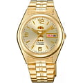Orient Orient AB04001C (FAB04001C)  FAB04001C  мужские часы  золотой циферблат, браслет  — вид спереди