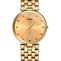 Rado Rado Florence R48868253  R48868253 кварцевые мужские часы золотой циферблат, браслет нержавеющая сталь с pvd-покрытием — вид спереди