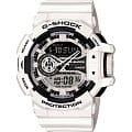 Casio Casio G-Shock GA-400-7A GA GA-400-7A электронные мужские часы белый циферблат, браслет пластик — вид спереди