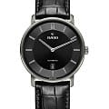 Rado Rado Diamaster Thinline R14067166 Automatic R14067166 механические мужские часы  серый циферблат, браслет кожаный — вид спереди