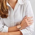 Guess Guess W1070L3 кварцевые женские часы часы крупный план розовый циферблата