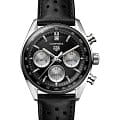 TAG Heuer TAG Heuer Carrera Chronograph CBS2210.FC6534  CBS2210.FC6534 механические мужские часы  черный циферблат, браслет кожаный — вид спереди