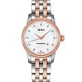 Mido Mido Baroncelli M7600.9.69.1  M76009691 механические женские часы перламутровый циферблат, браслет нержавеющая сталь — вид спереди